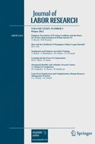 Journal of Labor Research cover