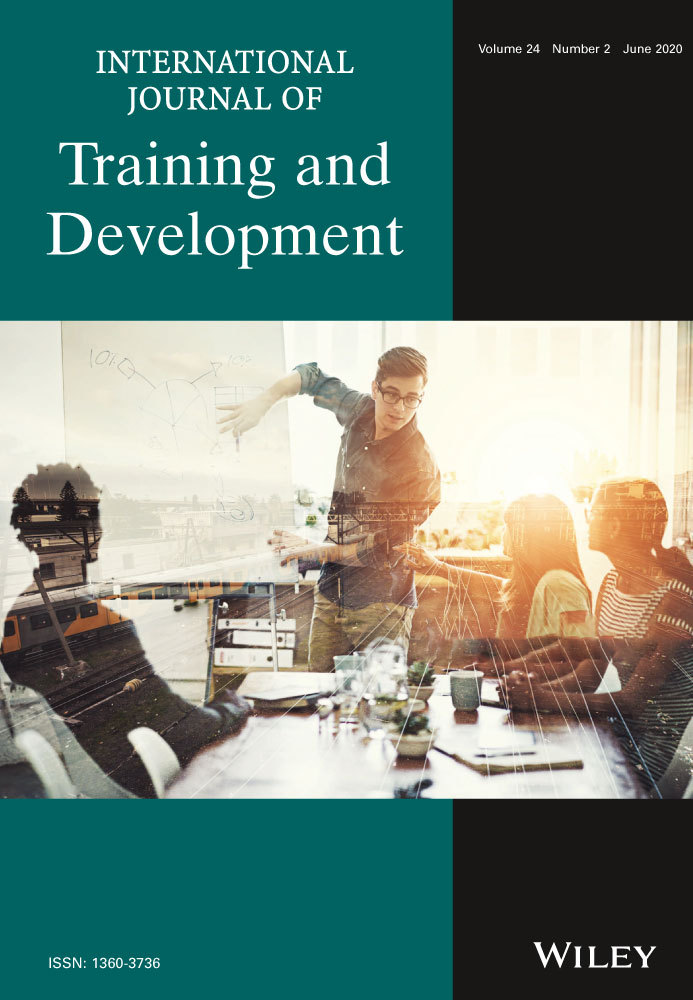 International Journal of Training and Development cover