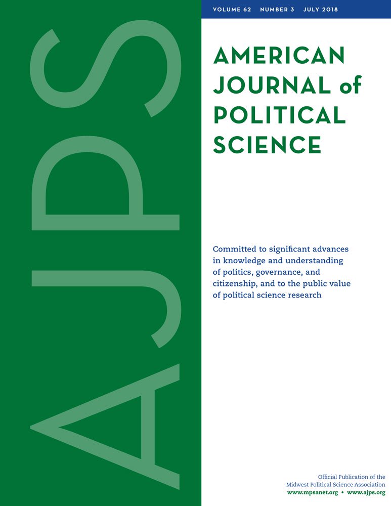 American Journal of Political Science cover