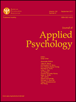 Journal of Applied Psychology cover