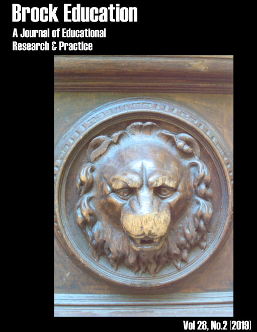 cover of Brock Education: A Journal of Educational Research and Practice