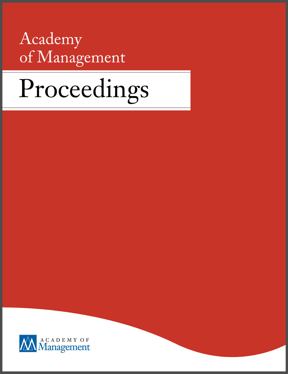 Academy of Management Annual Meeting Proceedings cover