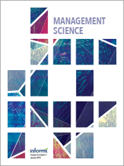 management science journal cover