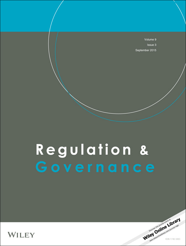 Regulation and Governance journal cover
