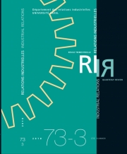 Relations industrielles/Industrial Relations journal cover