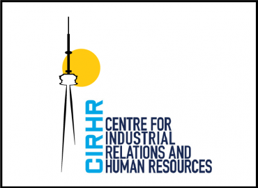 Illustration of the CN tower next to the CIRHR logo
