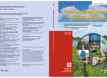 Environmental Science and Pollution Research journal cover
