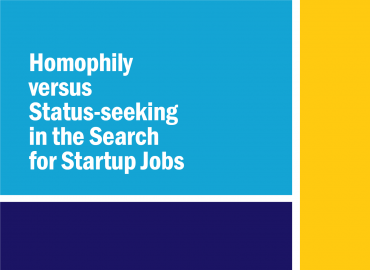 Homophily versus Status-seeking in the Search for Startup Jobs